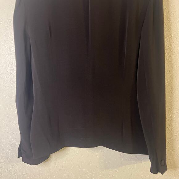 Anne Klein Women’s Suit Jacket Blazer Black sz 10 vtg feminine ptp 20.5 office - Picture 11 of 15